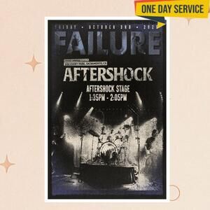 Failure Discovery Park 10 03 2025 Sacramento Ca Tour Poster